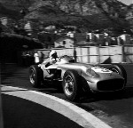 Stirling Moss Im Mercedes-benz W 196 Monaco Grand Prix 1955