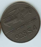 Original Porsche Calendar Coin 1987