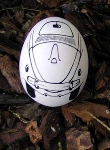 Original Chalk Egg Vw Beetle