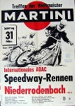 Original Rennplakat 1968 Martini Treffen
