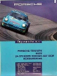 Porsche Original Rennplakat - 24 Stunden Rennen Nürburgring - Gut Erhalten
