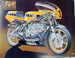 Technical Art Poster-yamaha Tz500
