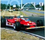 Jody Scheckter, Ferrari No. 1. 70 Years Agip Poster, 1996