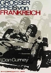Grand Prix France 1961 - Porsche Reprint - Kleinposter