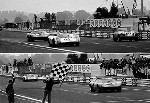 24 Stunden Von Le Mans. Ickx /oliver Im Ford Gt 40 Und Herrmann/larrousse Im Porsche 908.