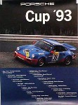 Porsche Original Rennplakat 1993 - Porsche Cup - Gut Erhalten