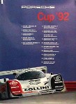 Porsche Original Rennplakat 1992 - Porsche Cup - Lädiert