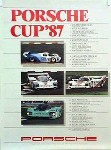 Porsche Original Rennplakat 1987 - Porsche Cup - Gut Erhalten