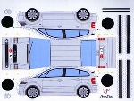Bastelpostkarte Audi A2