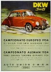 Dkw 3=6 Werbung 1954 Audi