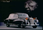 Konrad Adenauer Fuhr Im Mercedes-benz 300 - Postkarte Reprint