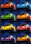 Porsche 356 Coupé Warhol - Postkarte Reprint