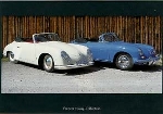 Porsche 356 Vor-a-cabrio And C - Postcard Reprint