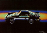 Porsche 930 Turbo - Postcard Reprint
