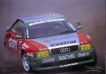 T. Kristoffersson Im Audi S2 Quattro - Postkarte Reprint