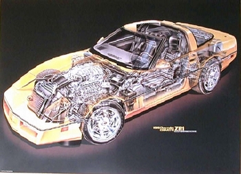 Us-import Corvette Zr1 Cutaway