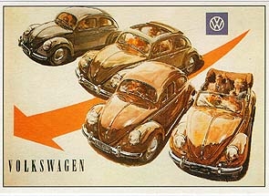 Vw Volkswagen Beetle Advertisement 1955