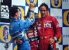 Schumacher Barrichello Berger Siegerehrung