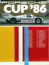 Porsche Original Racing Poster 1986 - Porsche Cup - Small Signs Of Usage