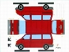 Construction Card Vw Bus Designed