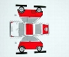 Construction Card Bmw Isetta Red