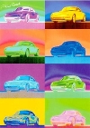 Porsche 911 Carrera - Postkarte Reprint
