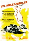Porsche Postkarte - Xx. Mille Miglia 1953