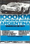 Porsche Postkarte - 1000 Km Buenos Aires 1971